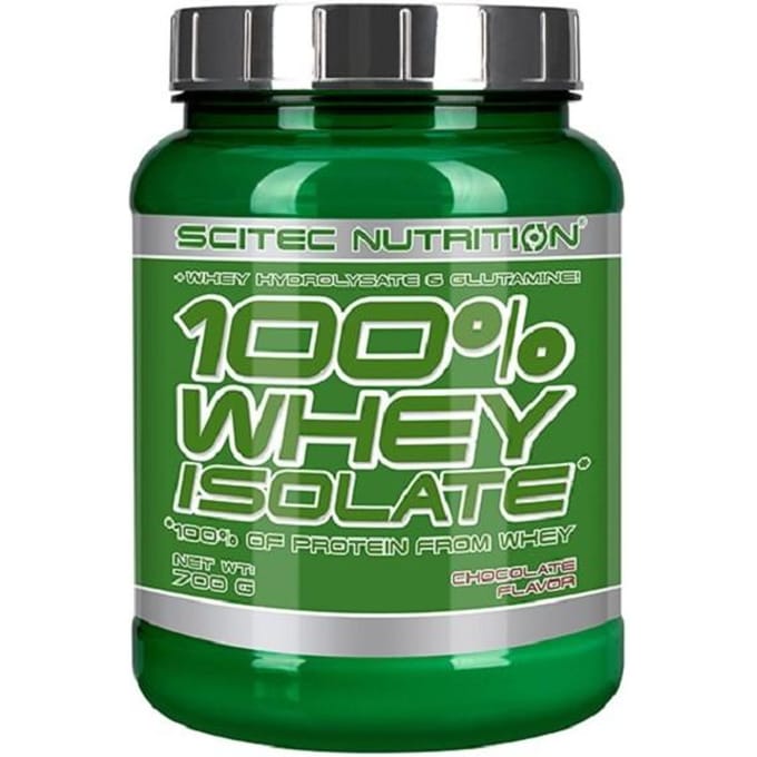 Scitec Nutrition® - 100% Whey Isolate (700 gram - Salted Caramel) - Caramel-zeezout - 28 eiwitshakes - whey protein isolate - whey isolaat - poeder