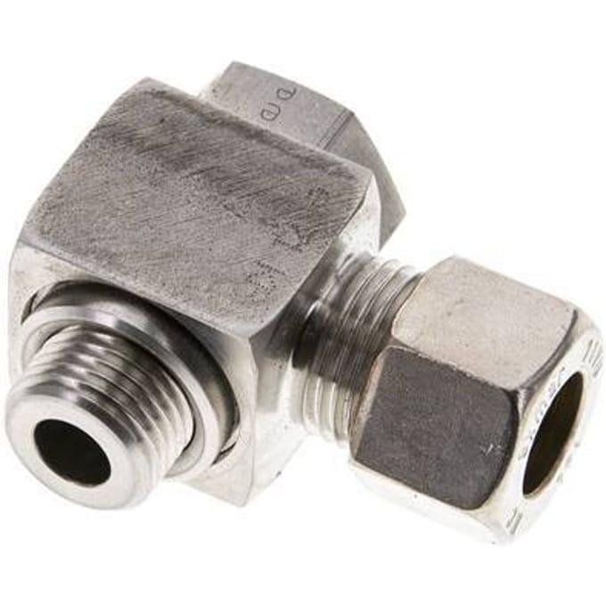 12L & M16x1.5 RVS Swivel Joint Knelfitting Buitendraad 315bar Draaibaar ISO 8434-1