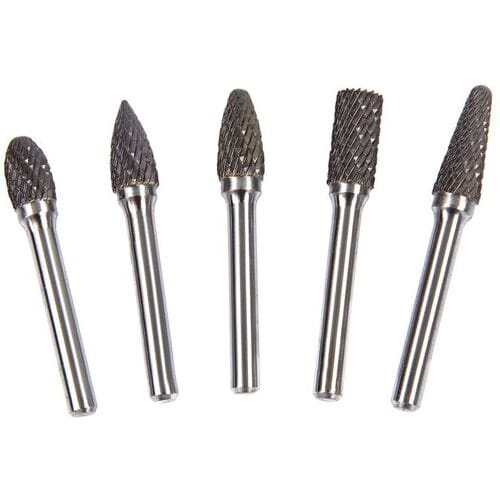 HBM volhardmetalen frezenset, 5-delig