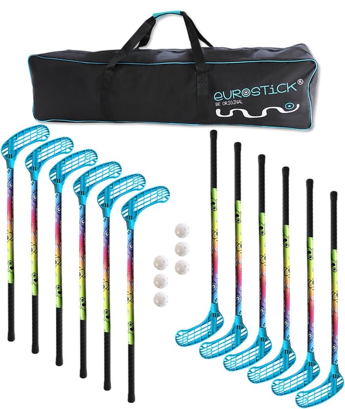 Eurostick - Unihockeys set - Inclusief draagtas - Premium variant - Booster - 104 cm