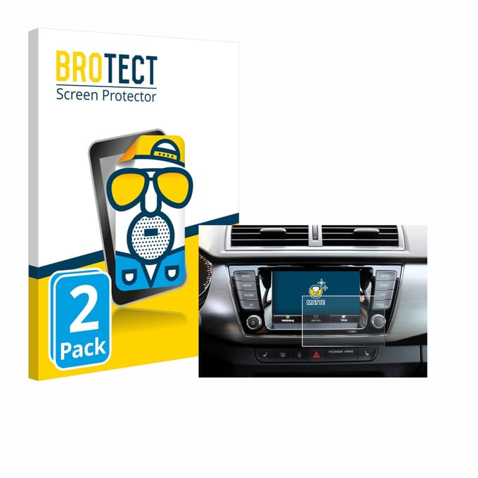 BROTECT - Screenprotector voor Skoda Fabia 3 Combi 6.5" - Folie Beschermfolie matte 2 Stuks
