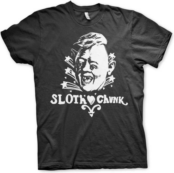 The Goonies Heren Tshirt -S- Sloth Loves Chunk Zwart