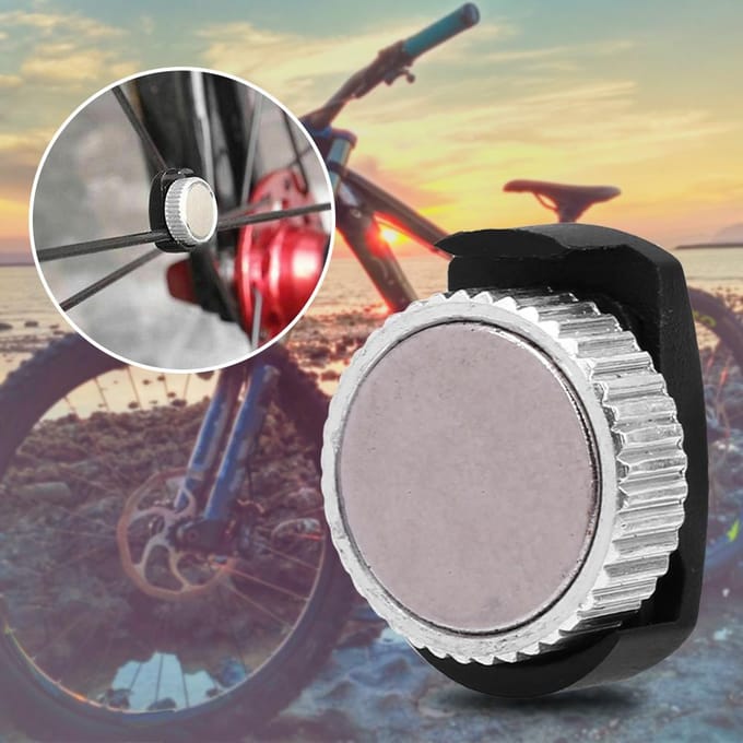 Fietswiel Sterke Magneet Snelheidsmeter Kilometerteller Accessoire Universeel Fietscomputer Montagegereedschap gray