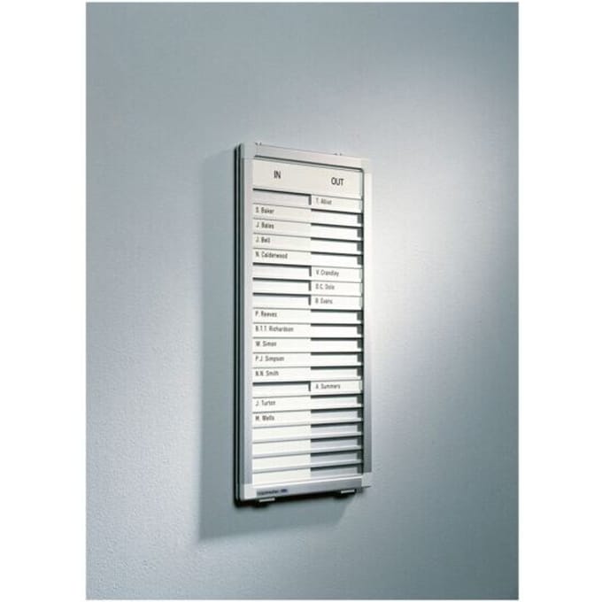 Planbord »Aan-/afwezigheidsplanner PROFESSIONAL 7-622300« voor 30 personen