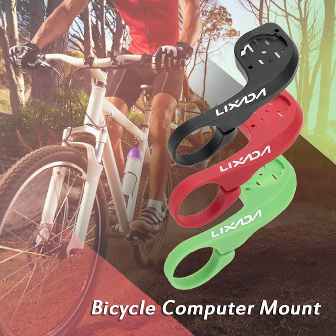 Lixada Fietscomputer Stopwatch Stuurhouder voor Garmin Edge 200 500 800 zwart