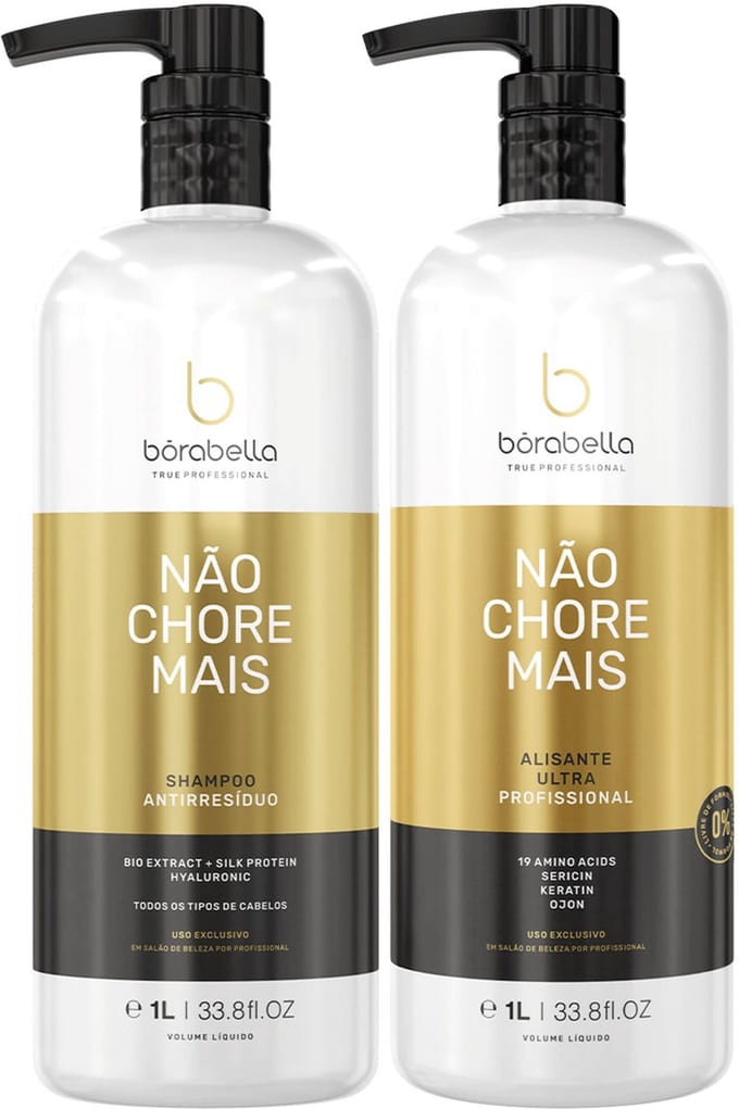 Kit Borabella Não Chore Mais Progressive Brush (2x) 1000 ml