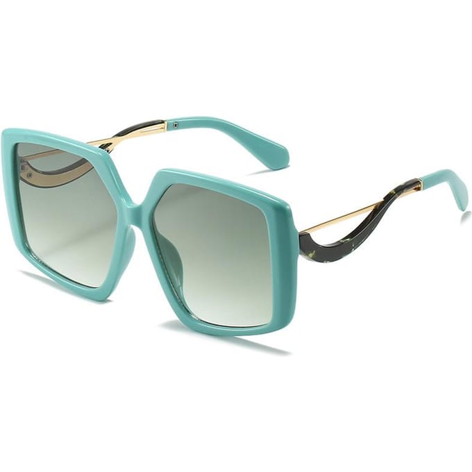 Luxe Vierkante Zonnebril Dames Merk Designer Zonnebril Dames Groot Retro Zwart Bril other