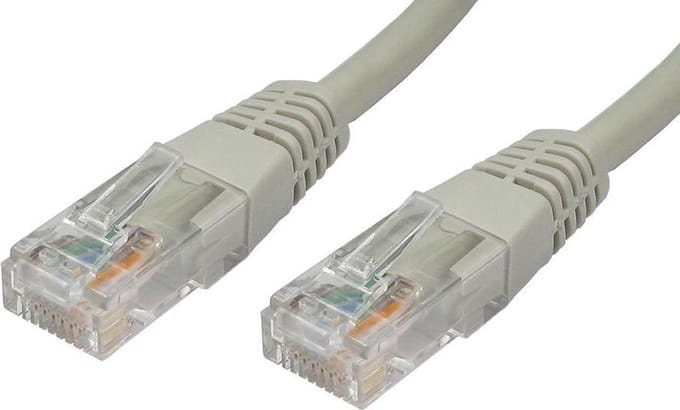 Internetkabel - Cat 5e UTP-kabel - 30 m - grijs