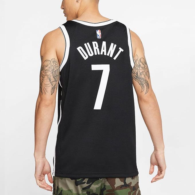 Nike NBA Brooklyn Nets Swingman Road Jersey Zwart Heren Streetwear 864459-018 S white
