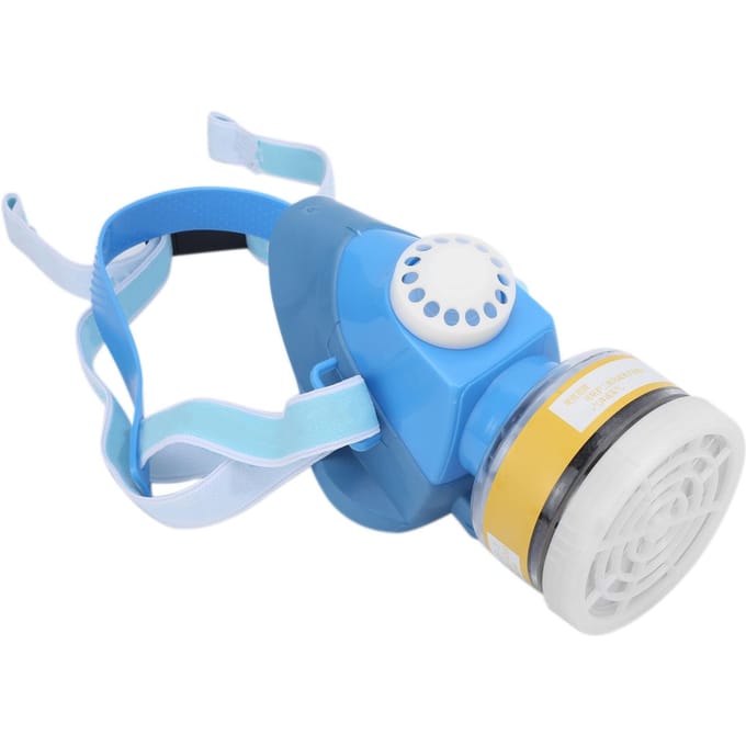 Masque Buccal Silicone Flexible pour Gaz Acides Vapeurs Dioxyde de Soufre Chlore Phosgène Phosphore gray