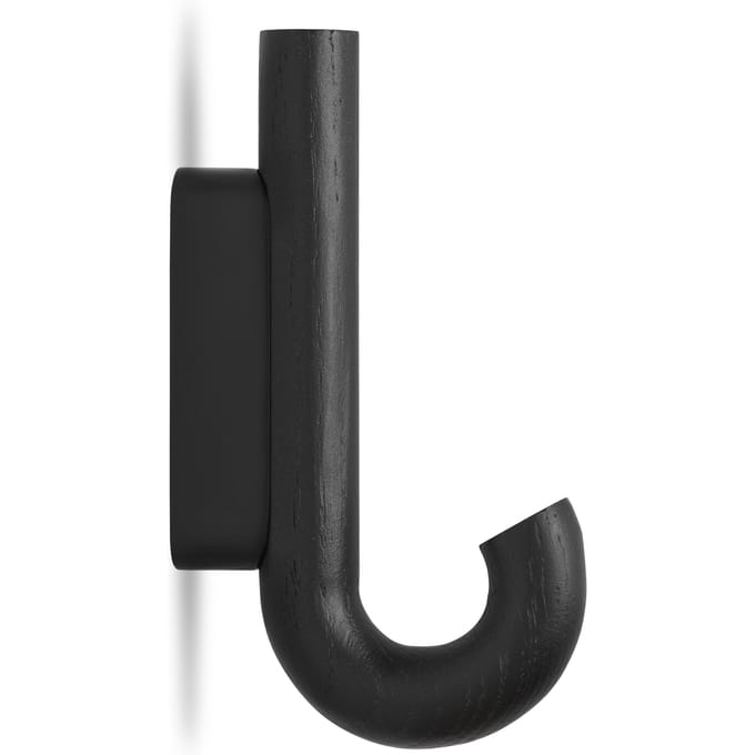 Gejst Hook Mini wandhaak - zwart - eiken zwart