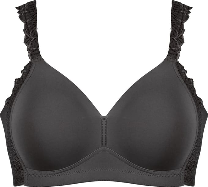 Naturana - Side smoother bh met kant - 5675 - Zwart - 90E