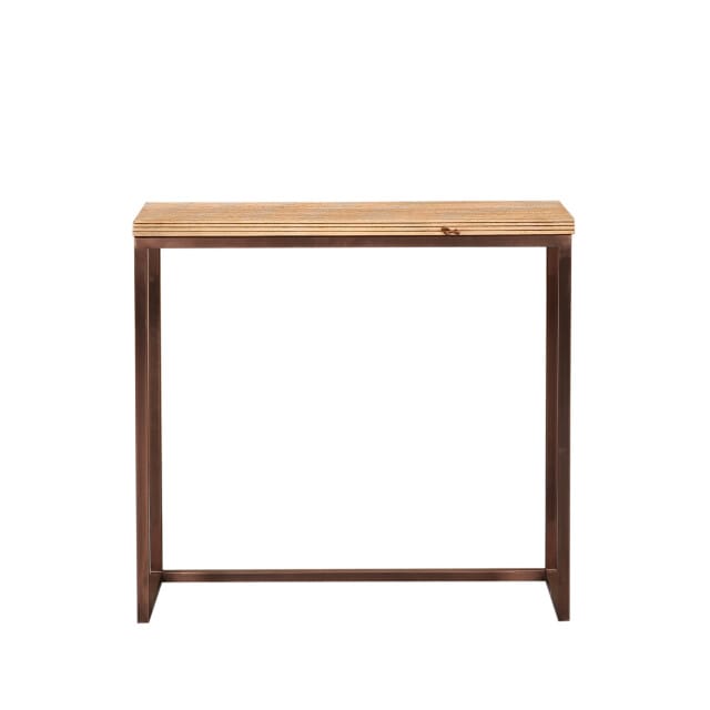 PTMD - Bijzettafel Zoah - Bruin - 70x29x65cm - Set van 3