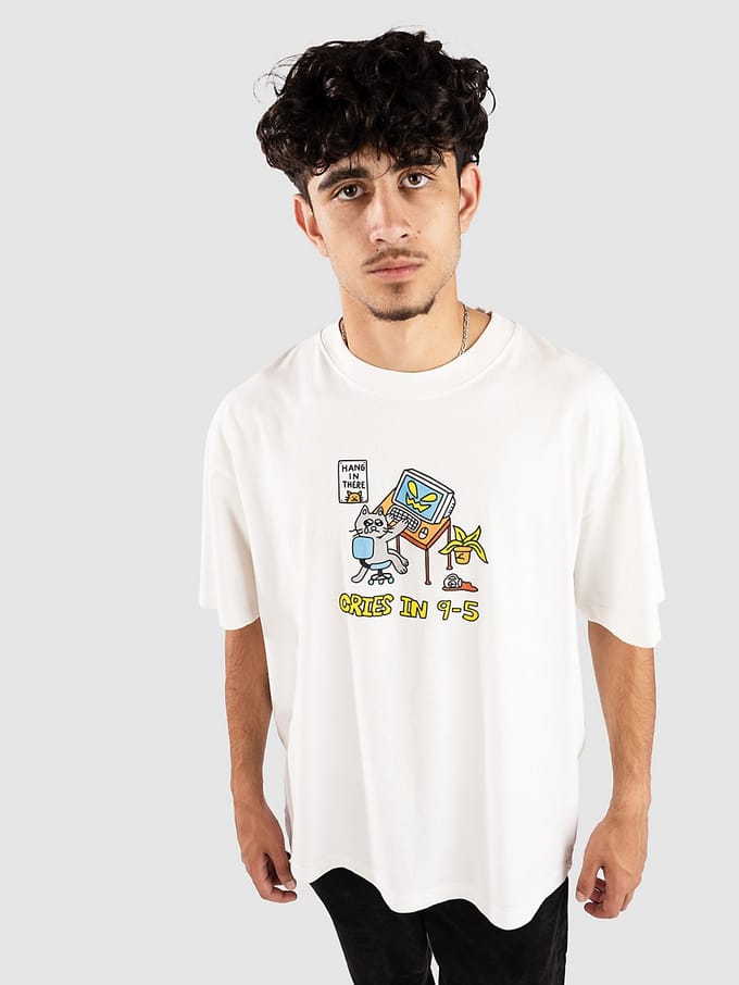 A.LAB Cries In 9-5 Boxy T-Shirt wit