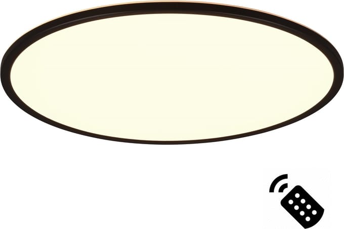 REALITY SCOTT - Plafondlamp - Zwart mat - incl. 1x SMD 30 W - Zwenkbaar