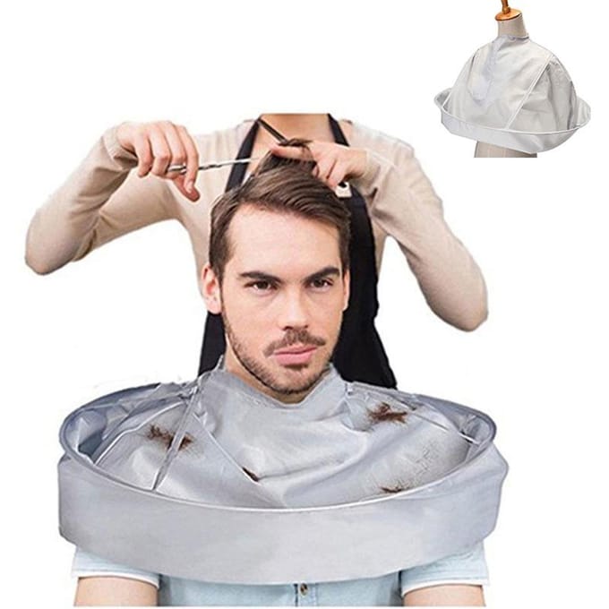 DIY Haar Knippen Mantel Paraplu Cape Salon Kapper Thuis Stylisten Kapsel zilver
