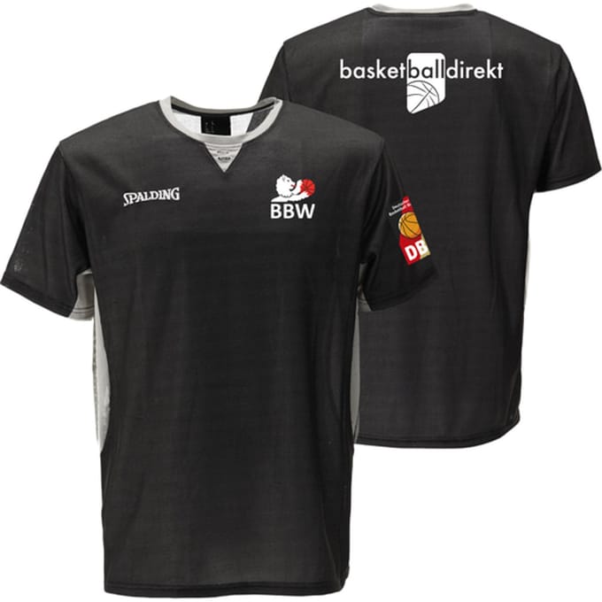 Spalding Offizielles Bbw Referee T-shirt Zwart