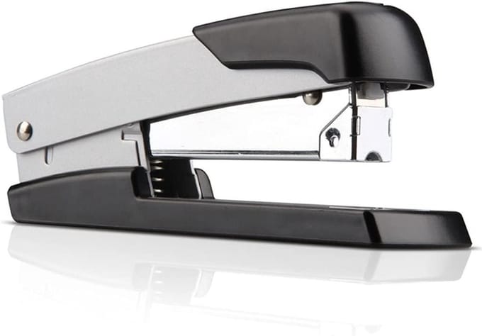 Metalen Nietmachine - Bureau Nietapparaat - Documenten Niet - Robuuste Constructie - 50 Vel Capaciteit - Zilver