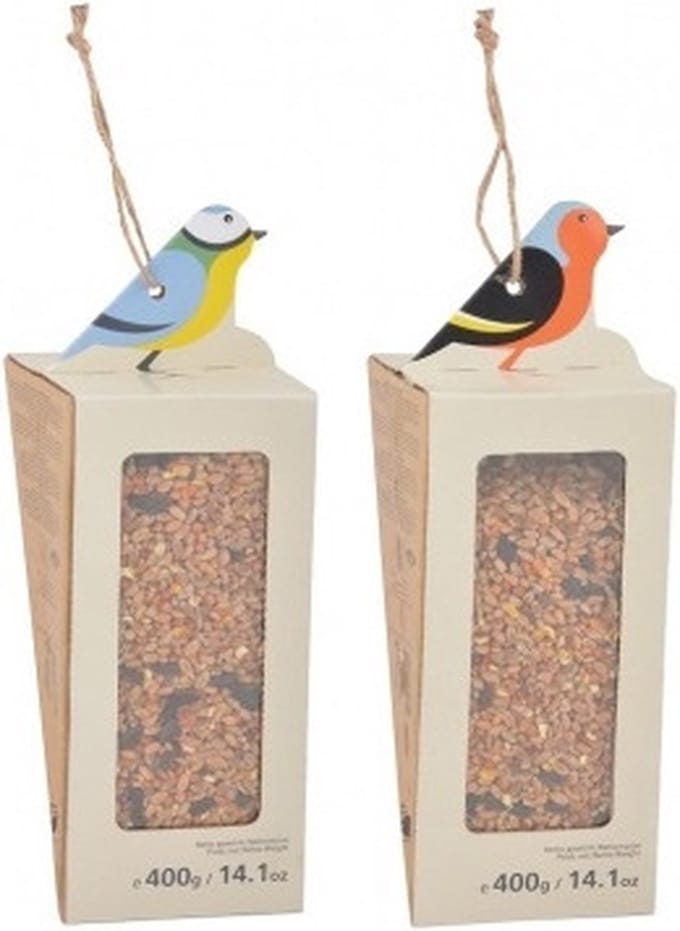 Buiten vogelvoer mix 2x 400 gram - voedersilo strooivoer