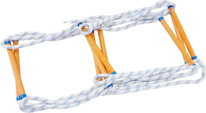 Touwladder - Reddingsladder - Nood evacuatie - Vlamwerend - 5/10 meter - Wit
