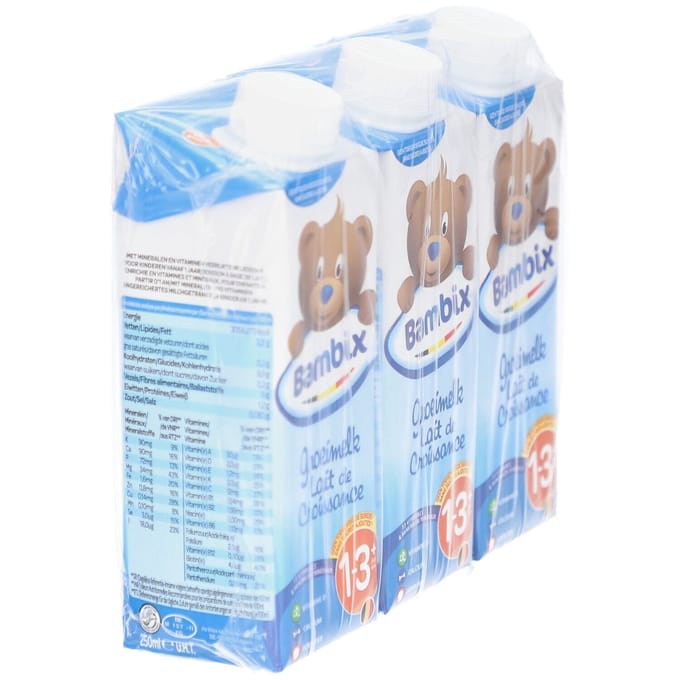 Bambix Groeimelk Natuur 1-3+ jaar 3x250 Voeding
