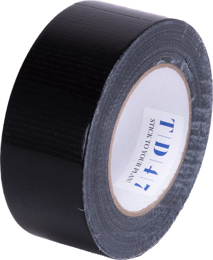 TD47 Ducttape 50mm x 50m Zwart