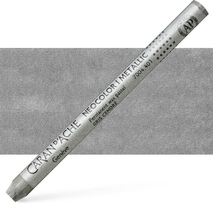 Caran d´Ache Neocolor I Permanente Waskrijt | Asgrijs Metallic (401)