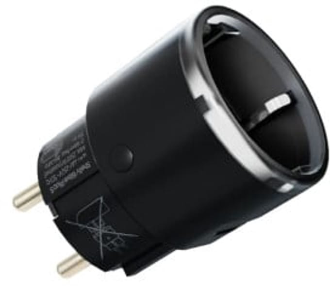 Shelly Plug S Z-wave LR Slimme Stekker Zwart | 2500W en Stroommeting