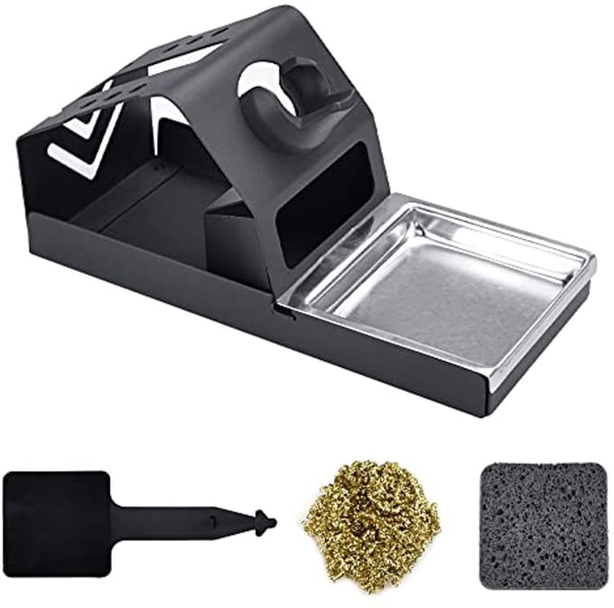 Stabiliserende Soldeerbout Stand met Tip Cleaner en Isolatie Pad