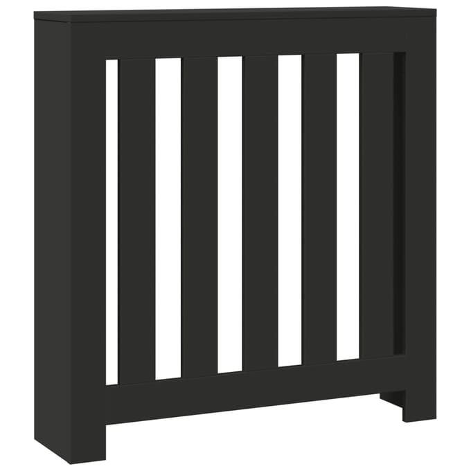 Cache-radiateur Noir 78x20x82 cm Matériau à base de bois