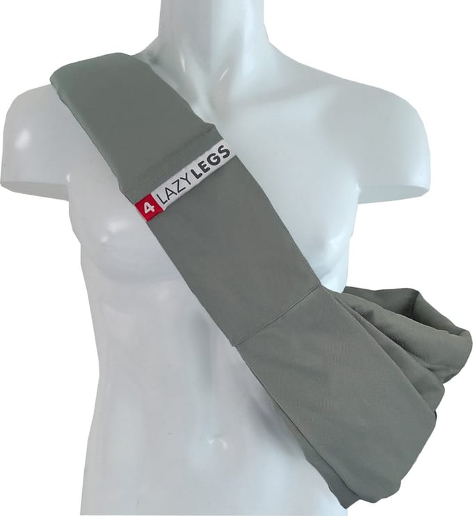 4LazyLegs Pocket Draagzak - Hele Kleine Honden - Tot 15kg - 30x20x8 - Basic Grey