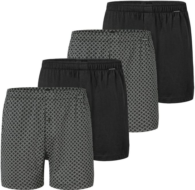 Schiesser Heren boxershort 4 pack Singel-Jersey