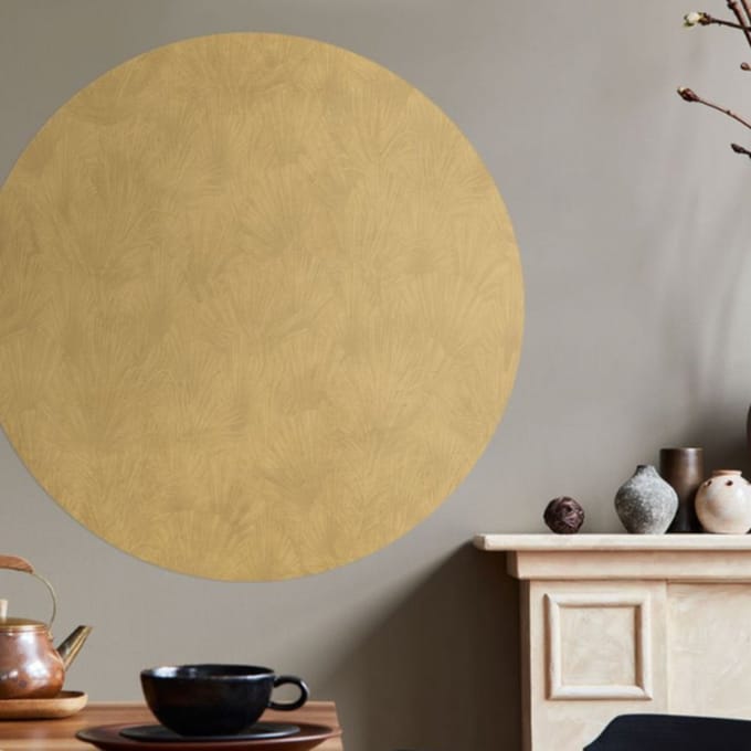Behangcirkel 100cm Studio Wallz - Palms gold