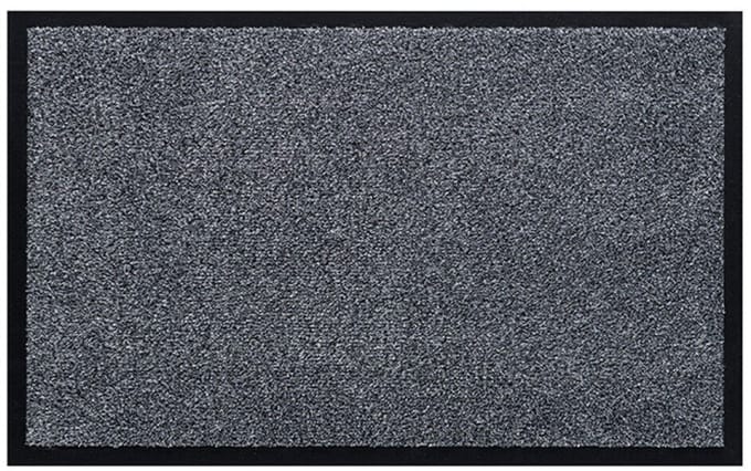 Borstelshop Deurmat Binnen - Droogloopmat - Schoonloopmat - Wasbaar - Antislip - 80 x 50 cm - Grijs