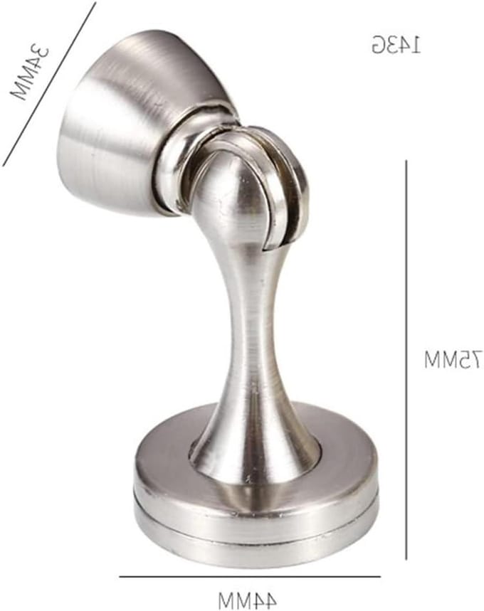 Deurstopper - Deurmagneet - Deuren Openhouden - Zachte Sluiting - 2 Stuks - Wit Goud
