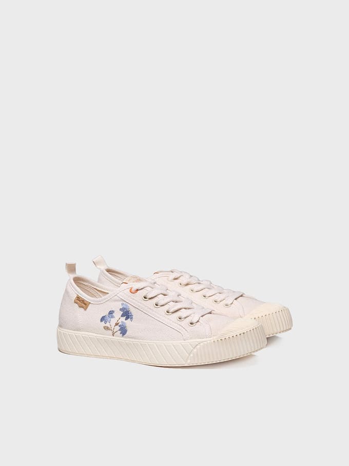 Lage sneakers voor dames van gerecyclede stof | GILDA-CF