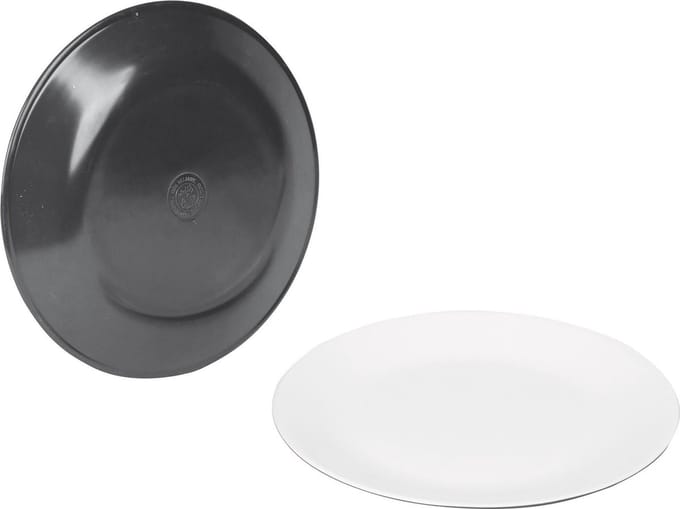 Bo-Camp Campingbord - 100% Melamine - Ø 25,7 Cm - Two-tone Grijs