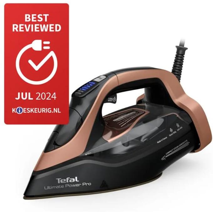 Tefal Ultimate Power Pro FV9E50 - Stoomstrijkijzer - Extra Krachtig - Automatische Uitschakeling - 3200W