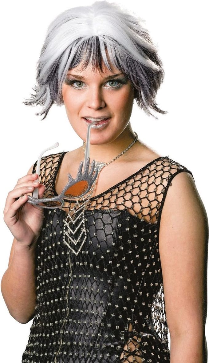 Spacy wig zwart/wit