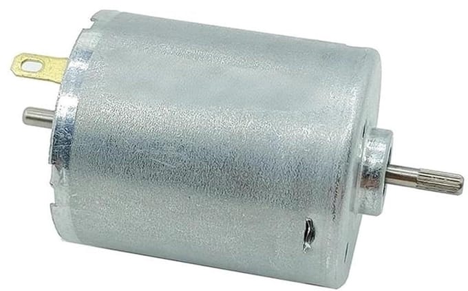 Micro Motor - Mini Elektromotor - DIY Projecten - Dubbele As - 3 stuks - Zilver