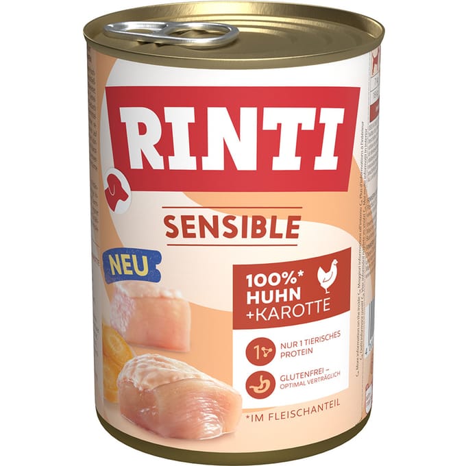 Rinti - Sensible 12x400g | Huhn & Karotte