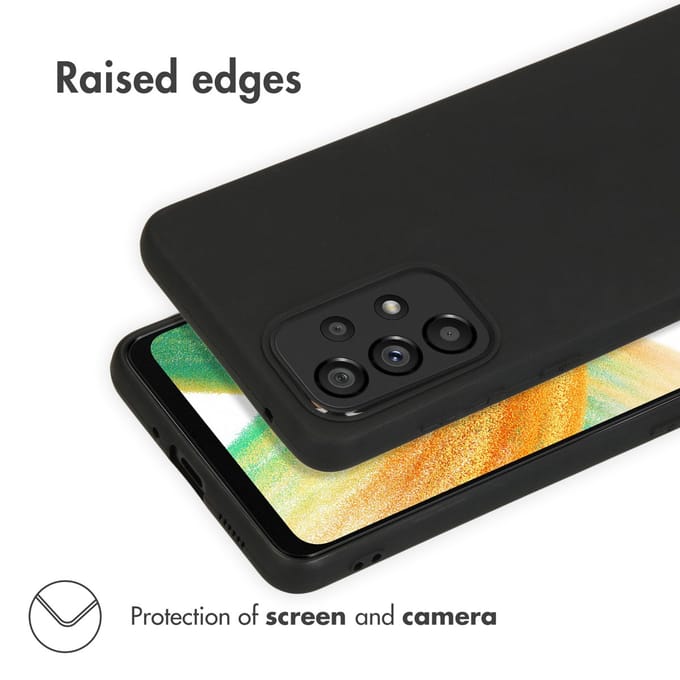 Accezz Color Backcover voor de Samsung Galaxy A33 - Zwart