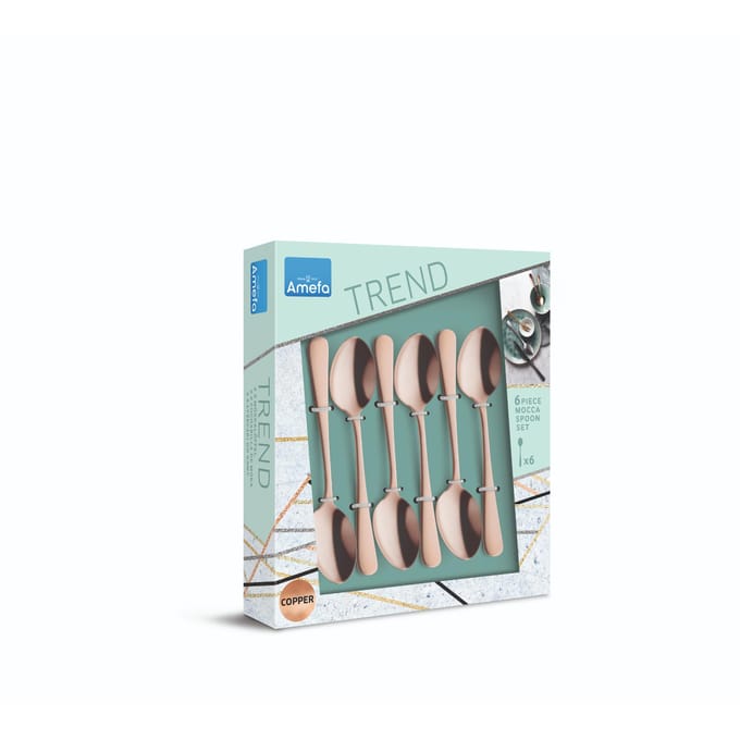 Amefa Austin  Vintage Theelepels - 6 Stuks - Koper