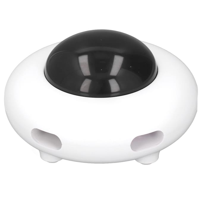 Elektrisch Katten Plagen Speelgoed Intelligente Inductie Automatisch Roterend Ronde Vorm Interactieve Kitten black