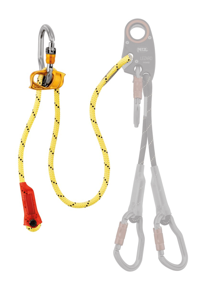 Petzl LEZARD Adjustable Lanyard – Vervangbare Verstelbare Lijn voor Helivac