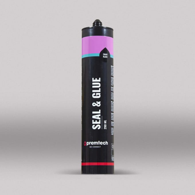 Premtech Seal&Glue afdichtingskit en constructielijm montagekit - koker 290ml - zwart (102102)