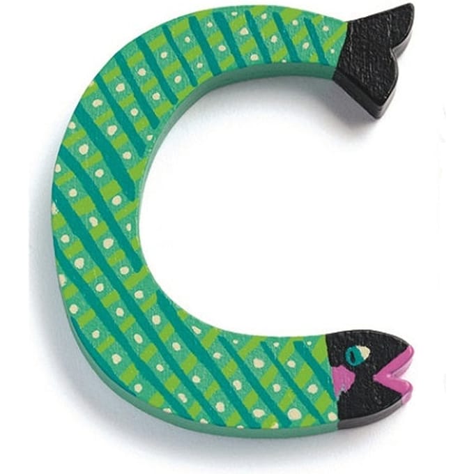 DJECO houten letter animal C