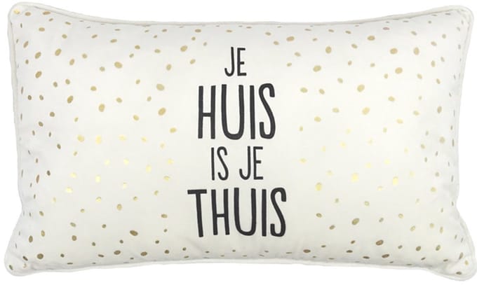 100%LEUK - Sierkussen - Je huis is je thuis