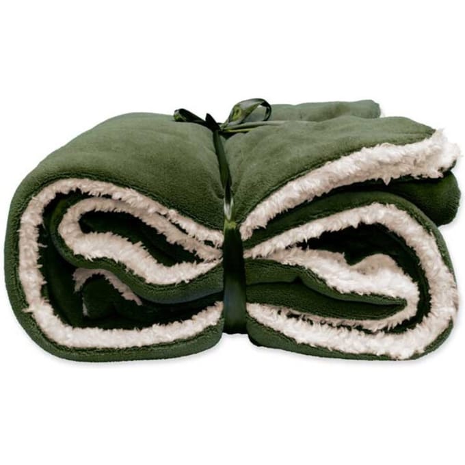Unique Living Plaid Lars - Polyester - Groen - 150 x 0 x 200 cm (BxHxD)