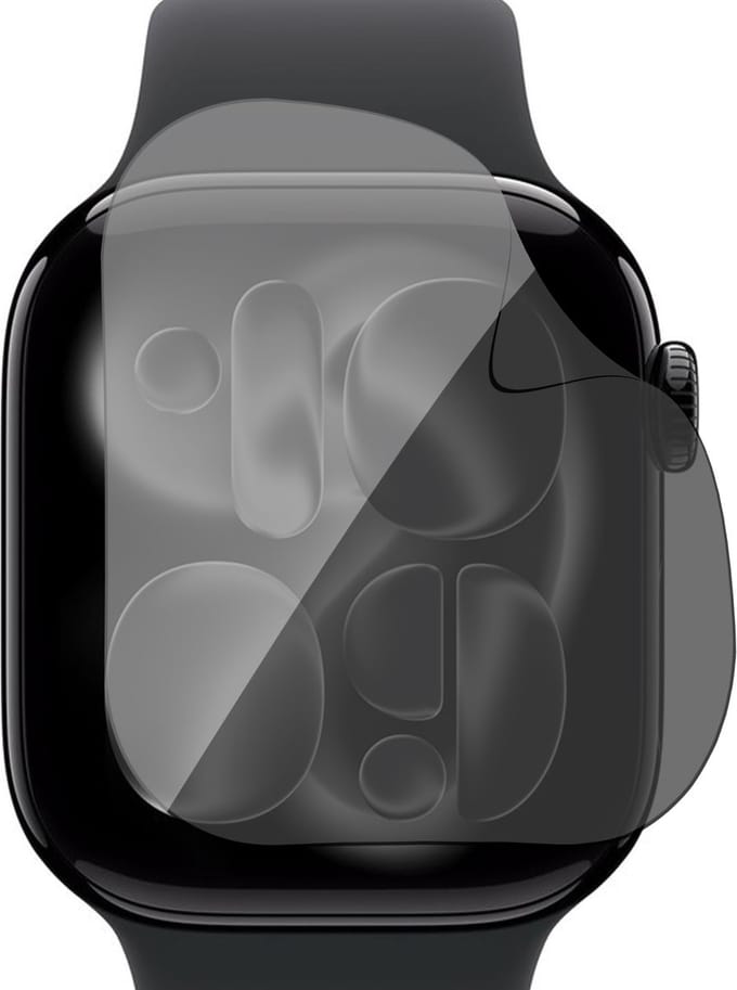 Privacy Screenprotector geschikt voor Apple Watch Series 11 / 10 42mm - 1x FlexGuard Screen Protector